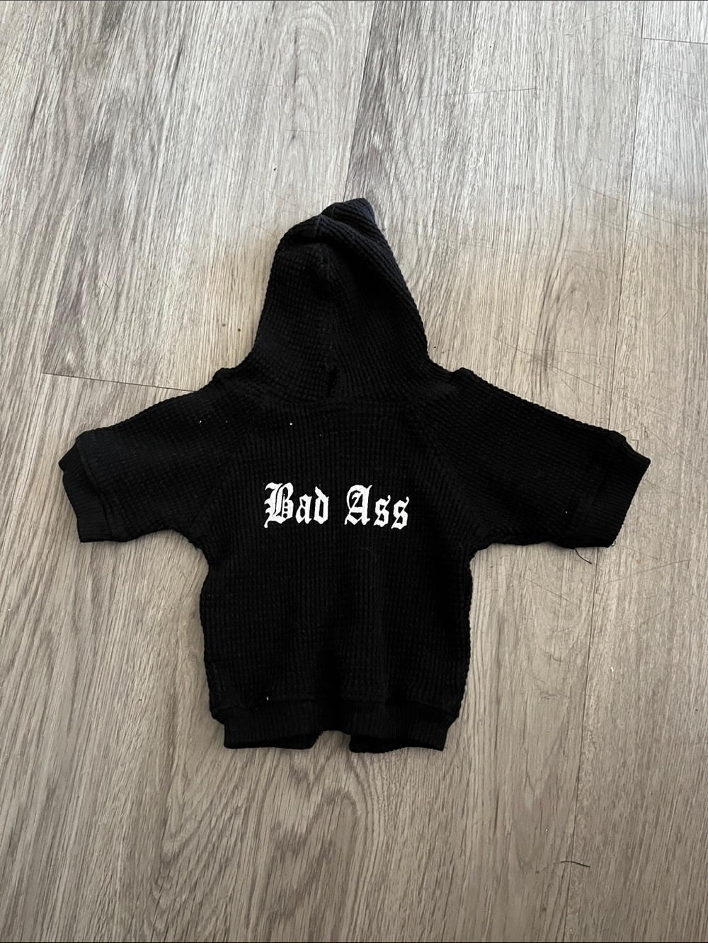Bad Ass Black Hooded Kids Shirt